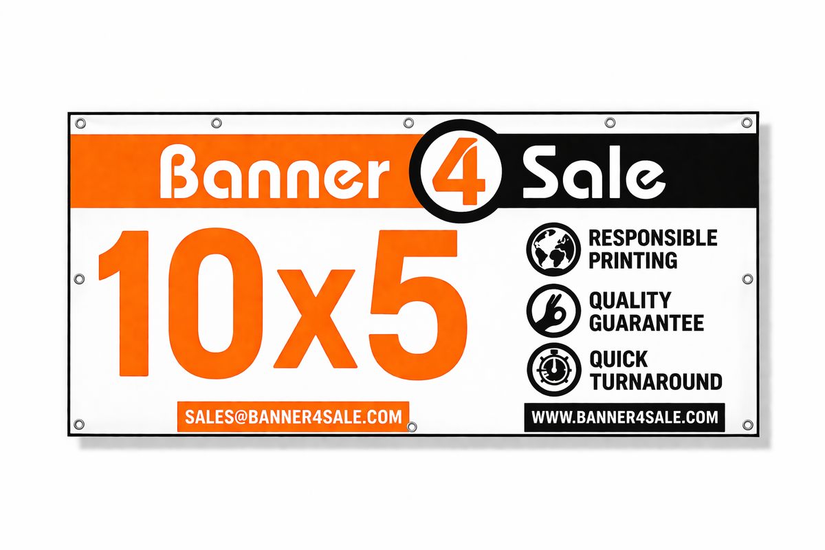 Go BIG with Custom 10x5 FT Vinyl Banners | Banner 4 Sale